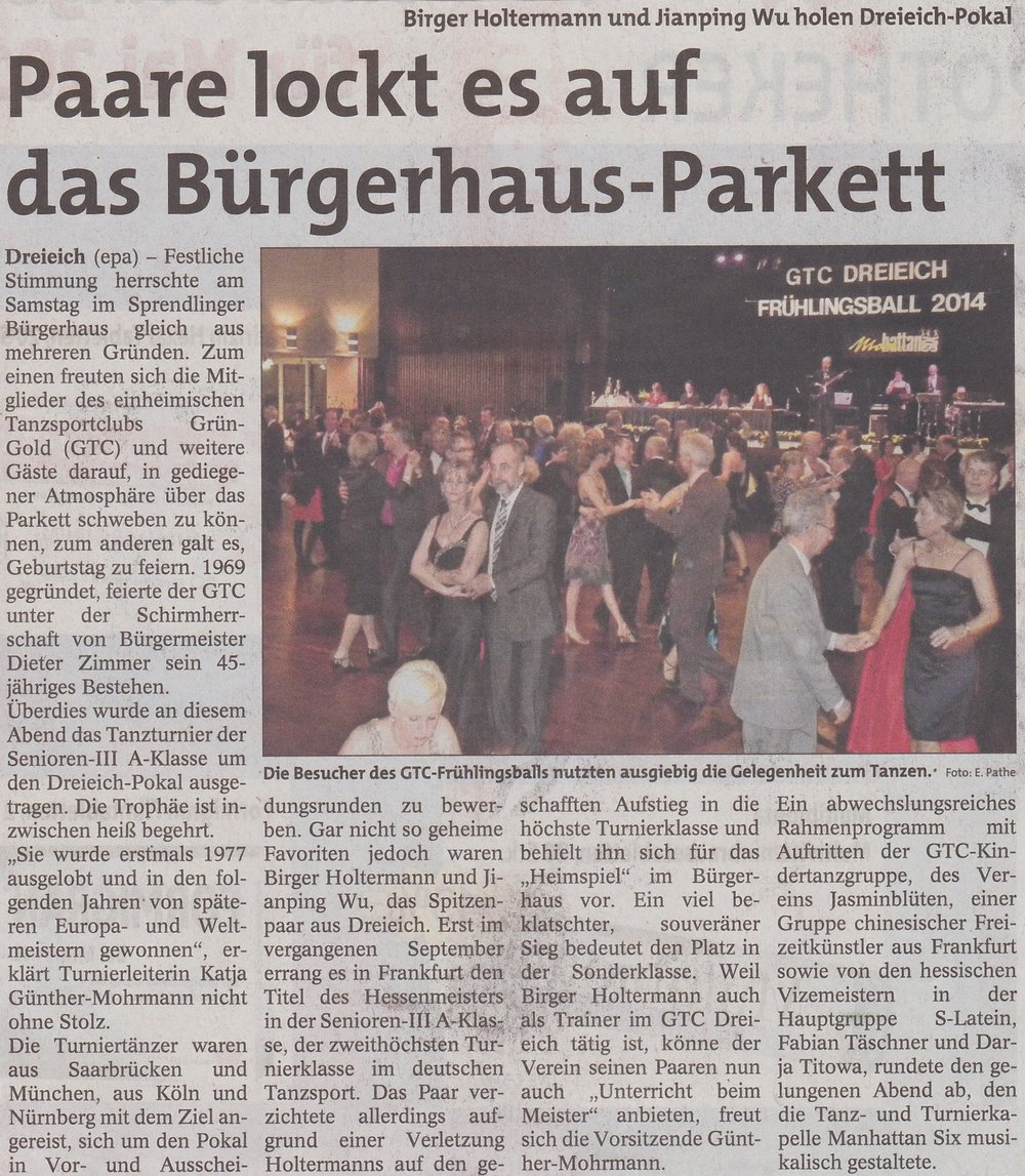 Artikel Stadtpost Dreieich volm 01. März 2014