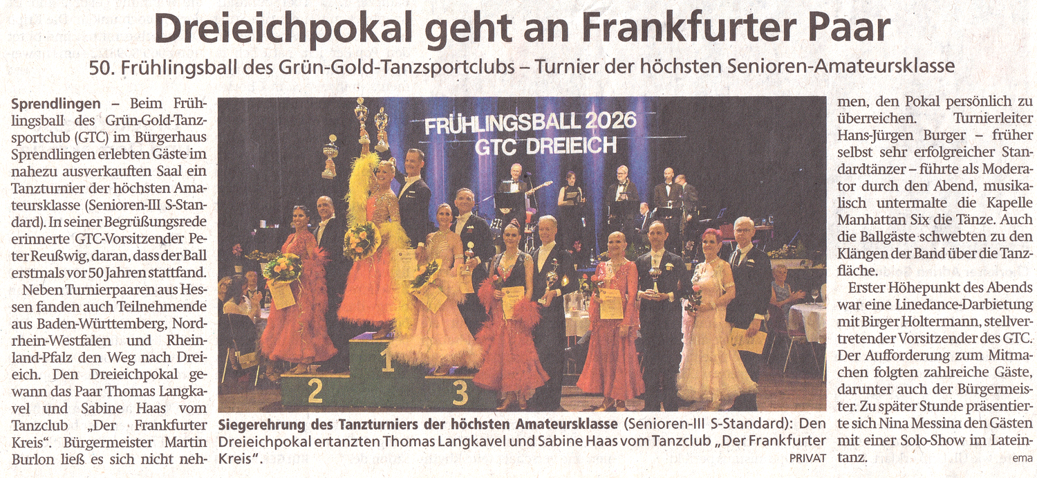 Artikel in der Offenbach Post vom 06. Mai 2026