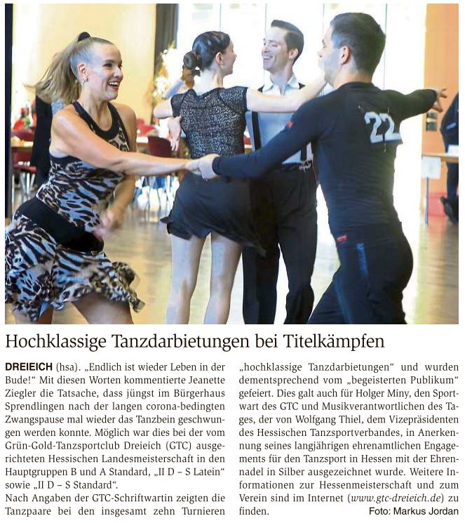 2021 10 10 LM Artikel Dreieichzeitung 20211020